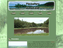 Tablet Screenshot of pisciculturekohler.fr